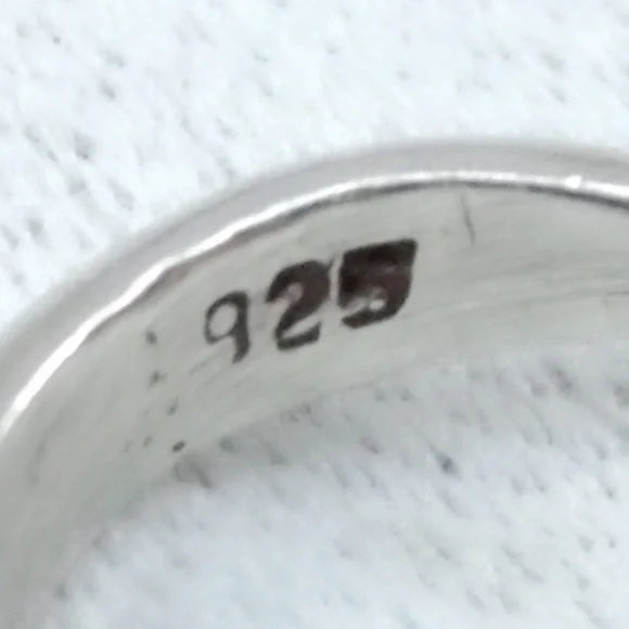 Vintage Mid-Century Modern Sterling Silver Heart Ring- 6.5 - Picture 5 of 5